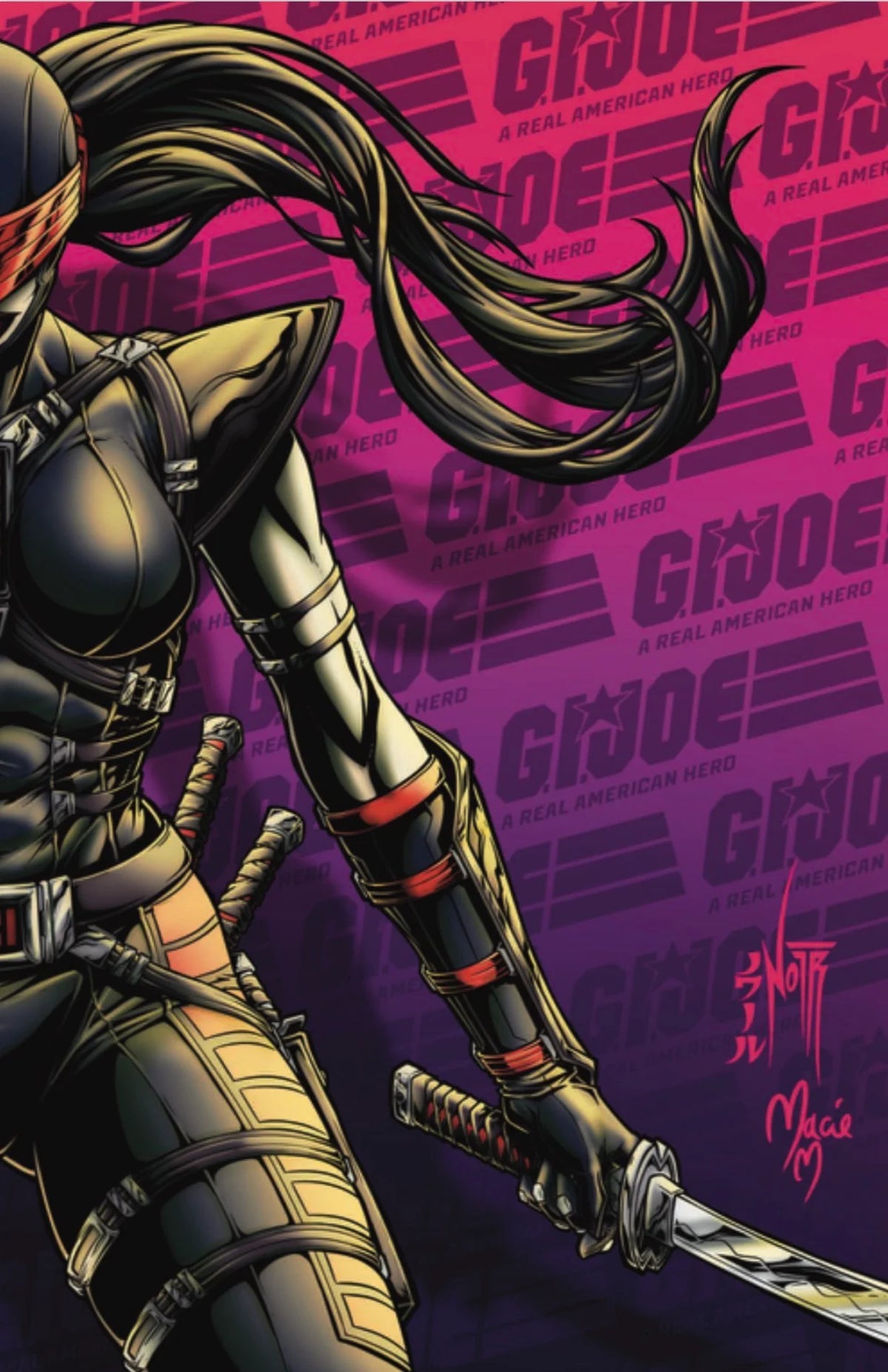 GI Joe: Real American Hero #331 Snake Eyes & Dawn Moreno Connecting Full Art Set (Limited to 750) 8.12.26