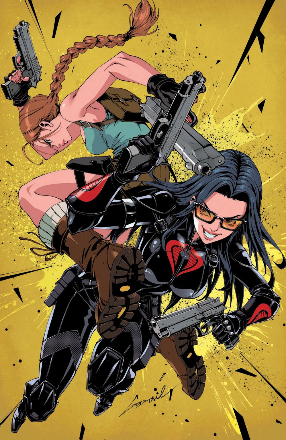 G.I. JOE / Tomb Raider #1 Full Art Foil Variant by Godtail (Limited to 750) 10.7.26