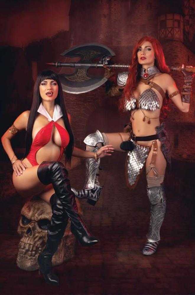 Giant Sized Savage Tales (One Shot) Cover G 1 in 10 Ivy Cosplay Red Sonja And Vampirella Full Art Variant