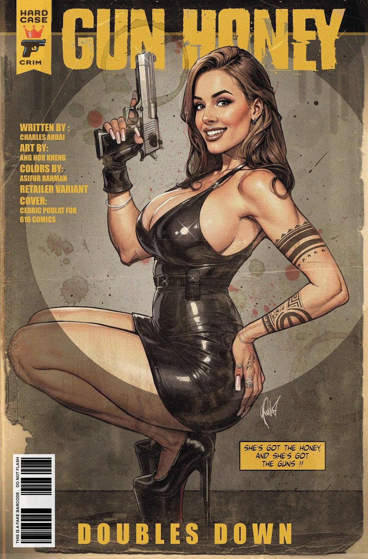 Gun Honey Doubles Down #1 Trade Dress Variant by Cedric Poulat (Limited to 500)