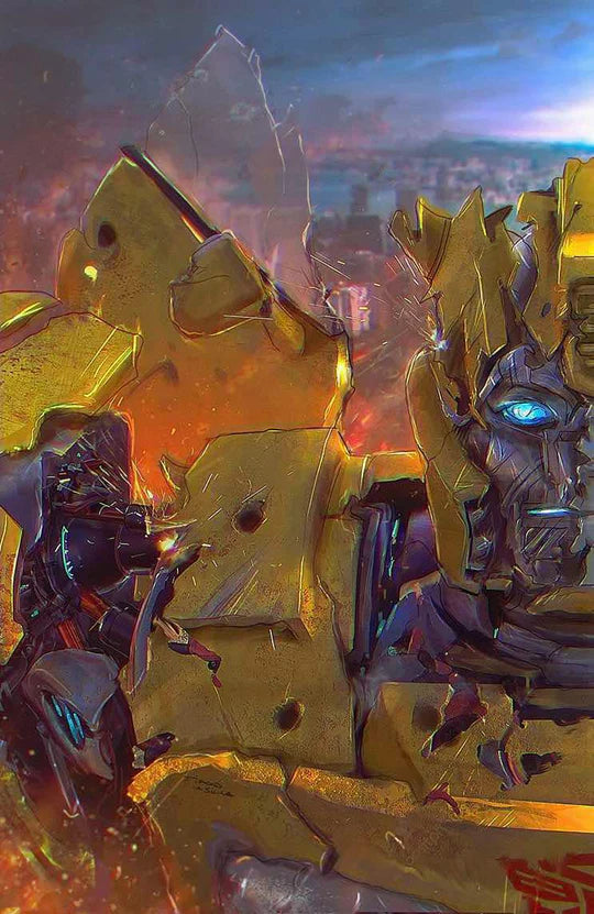 Transformers #1 Bumblebee Virgin Connecting Variant Set by Tiago Da Silva (Limited to 1000) 10.4.23