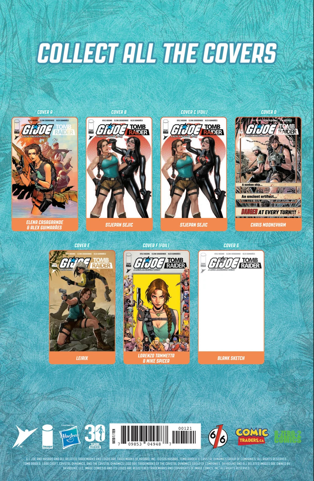 G.I. JOE / Tomb Raider #1 Trade Dress Variant by Godtail (Limited to 750) 10.7.26