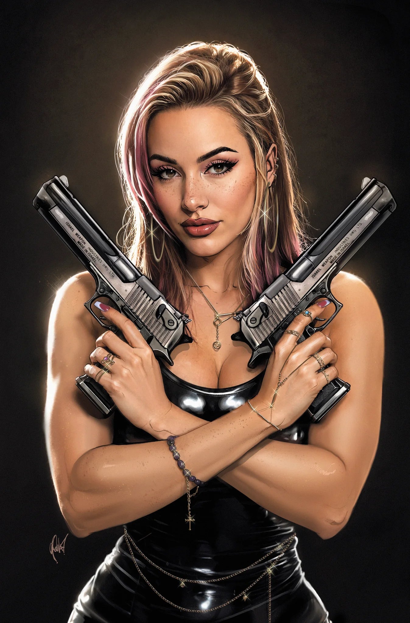 Gun Honey Doubles Down #3 Full Art Variant B by Cedric Poulat (Limited to 500) 8.19.26