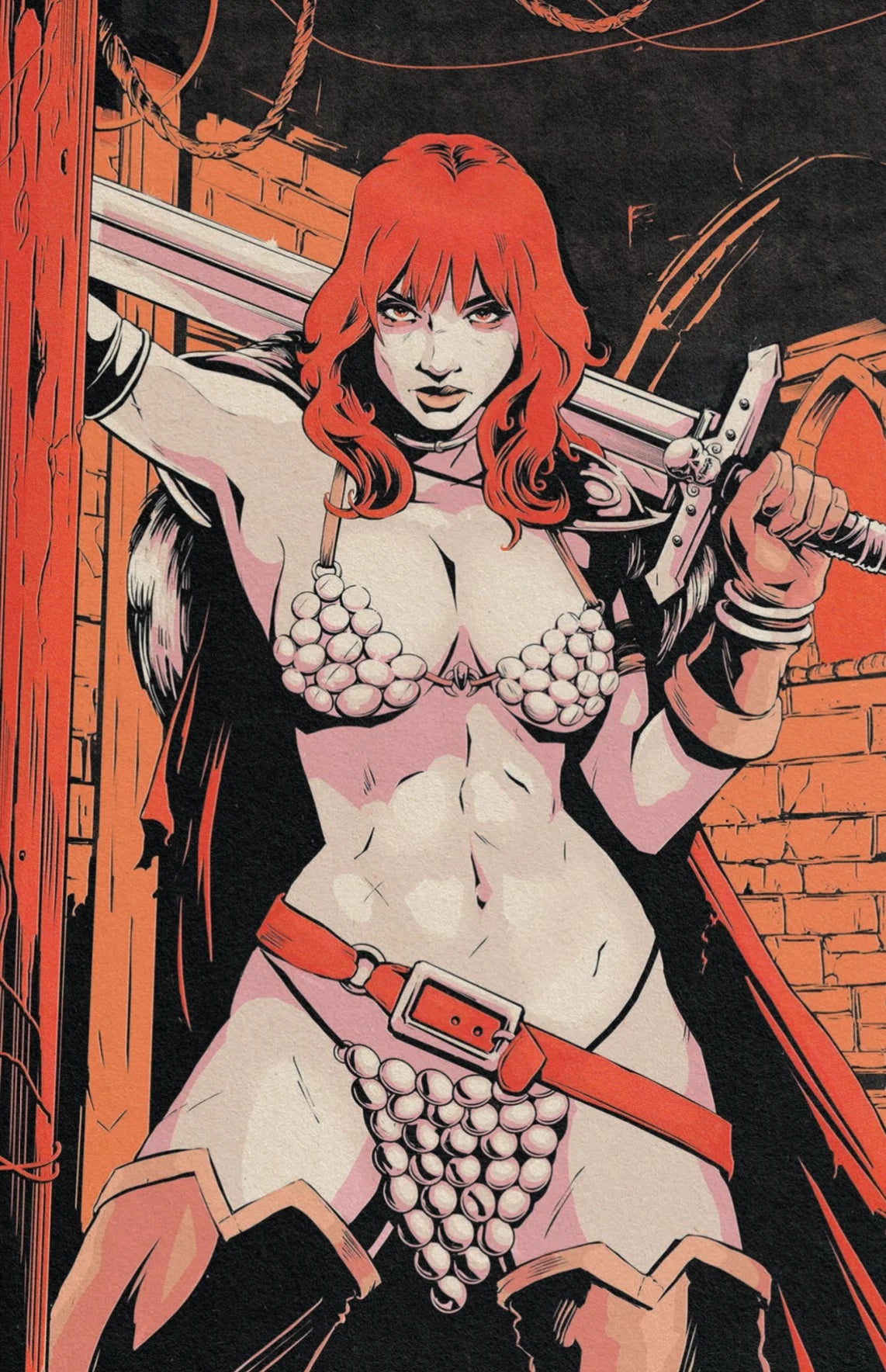 Red Sonja: She Devil With a Sword #1 She Devil With A Sword Virgin Variant C by Flops (LTD 500) 5.6.26