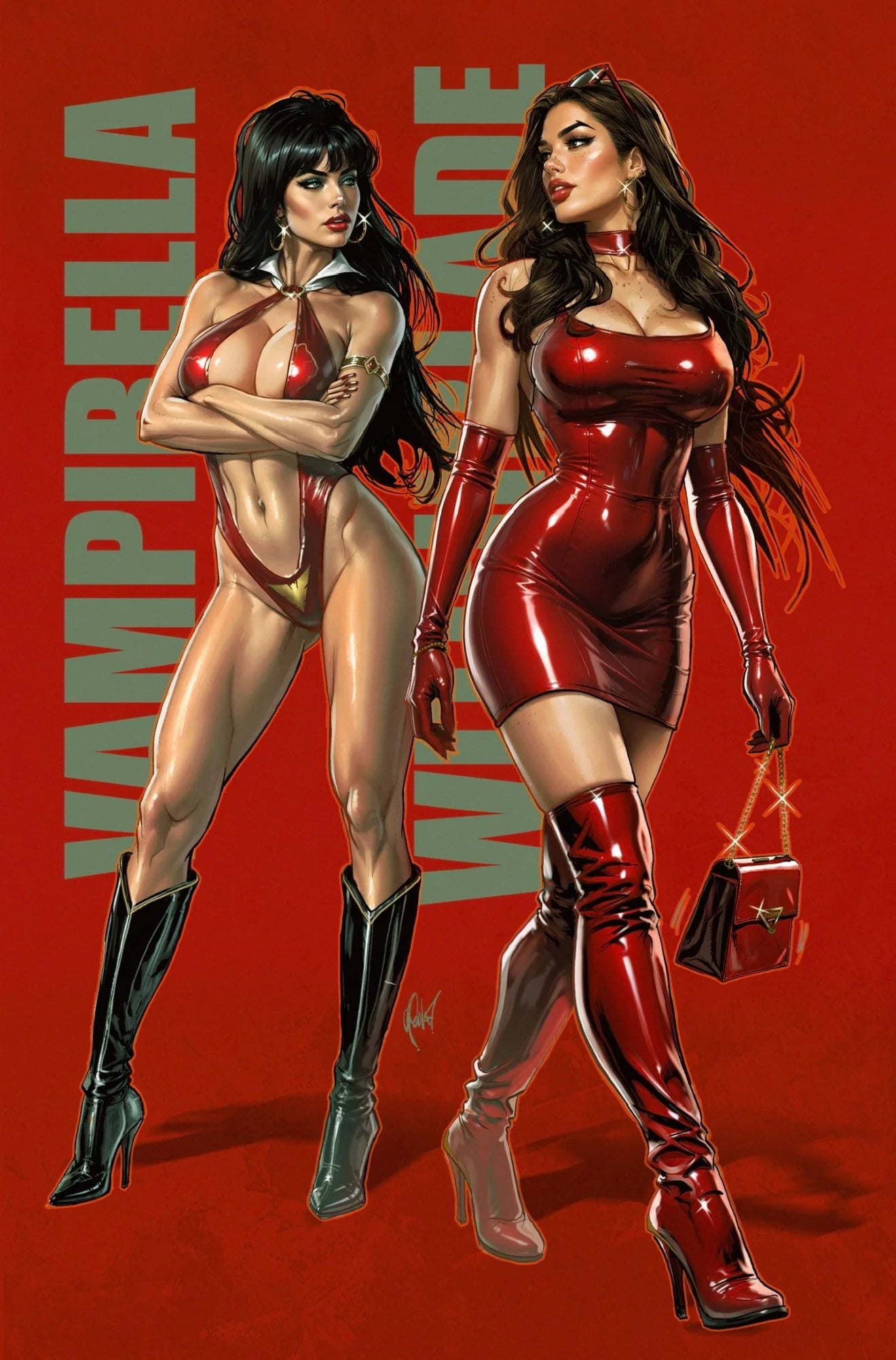 Witchblade/ Vampirella #1 Full Art Foil Variant C by Cedric Poulat (Limited to 500) 8.26.26