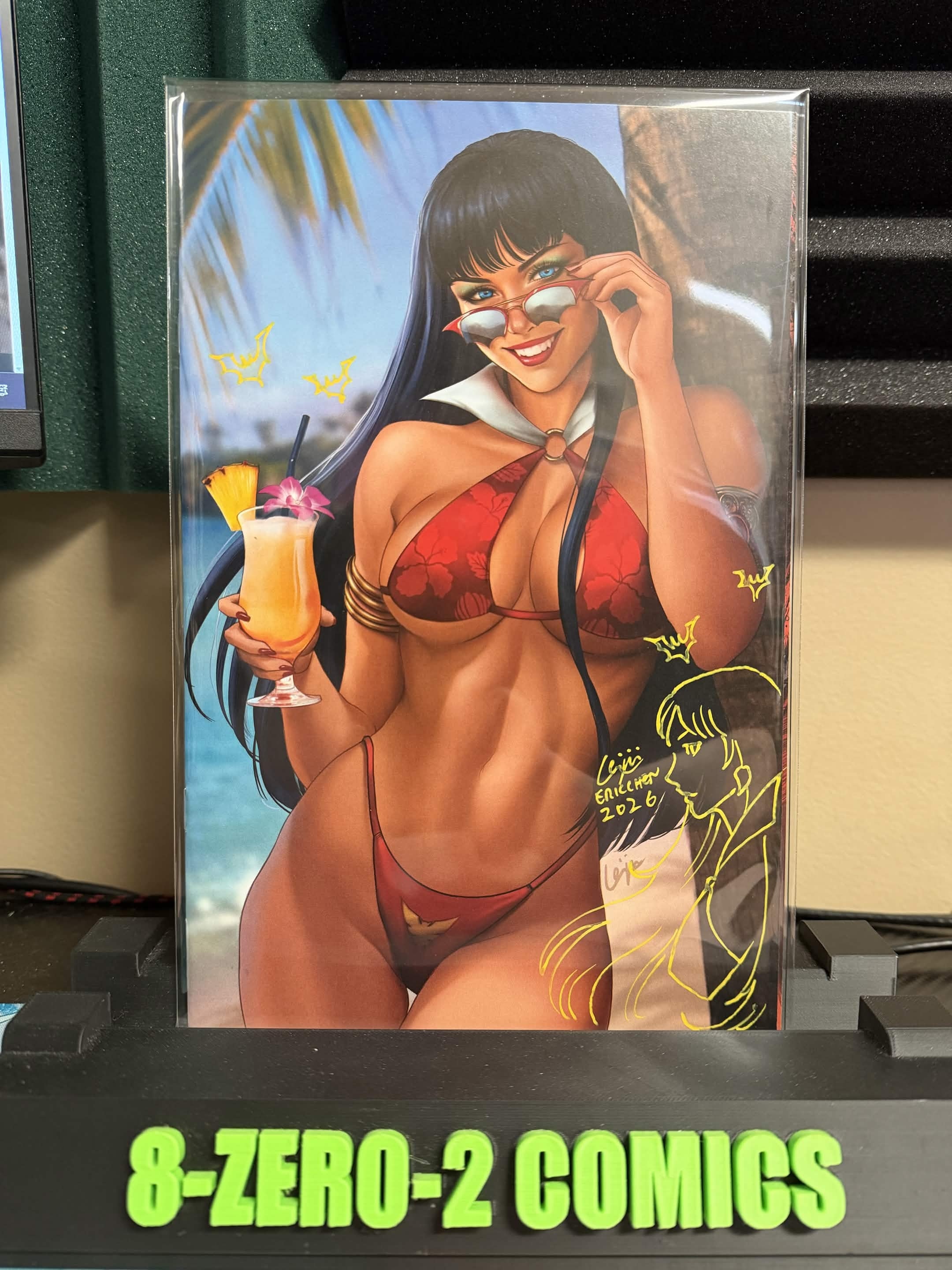 ✍️ Vampirella: Summer Special 2026 Virgin Variant by Eric "Weijic" Chen (Limited to 500) Signed & Remarked in Yellow Ink
