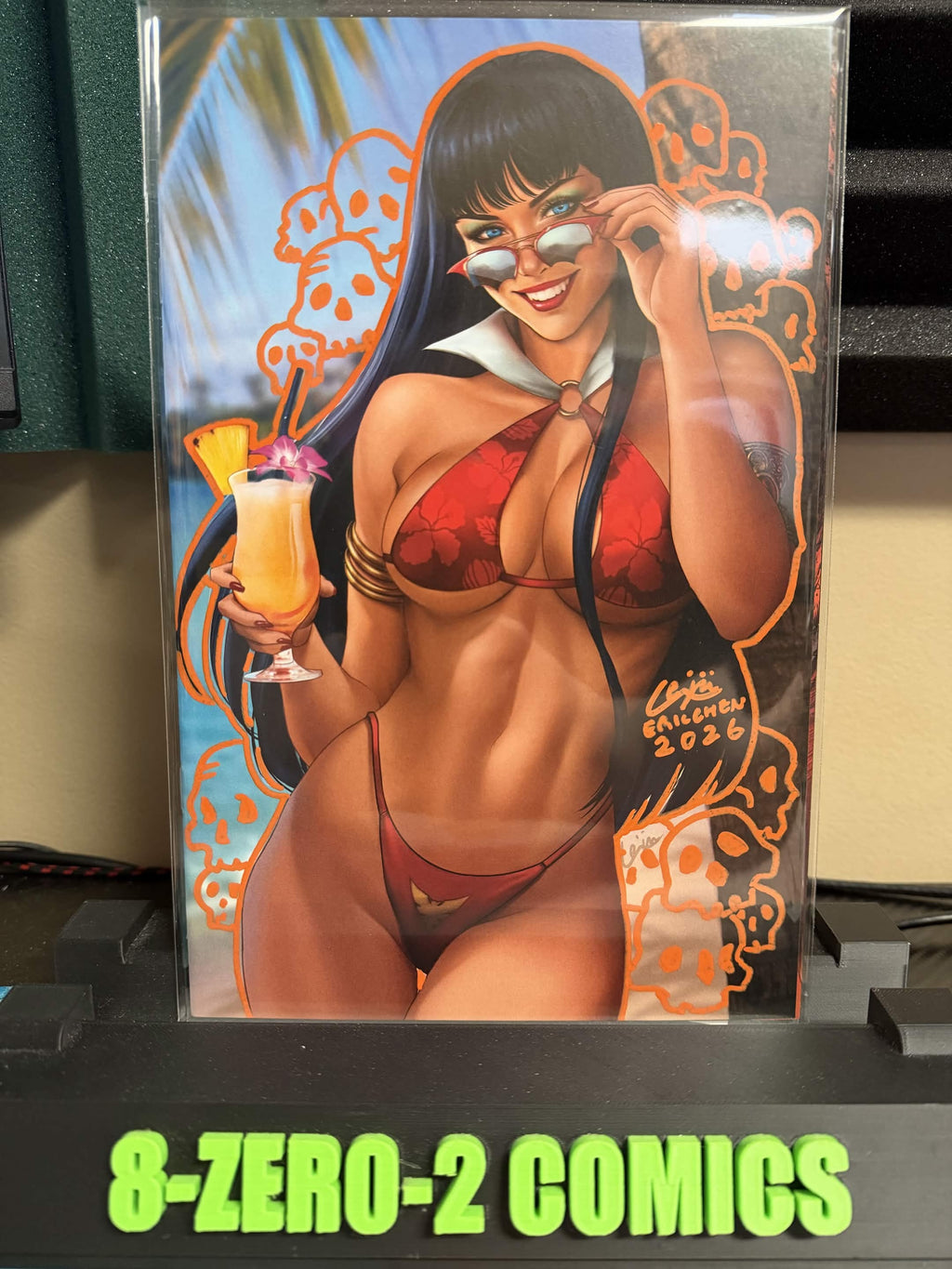 ✍️ Vampirella: Summer Special 2026 Virgin Variant by Eric "Weijic" Chen (Limited to 500) Signed & Remarked in Orange Ink