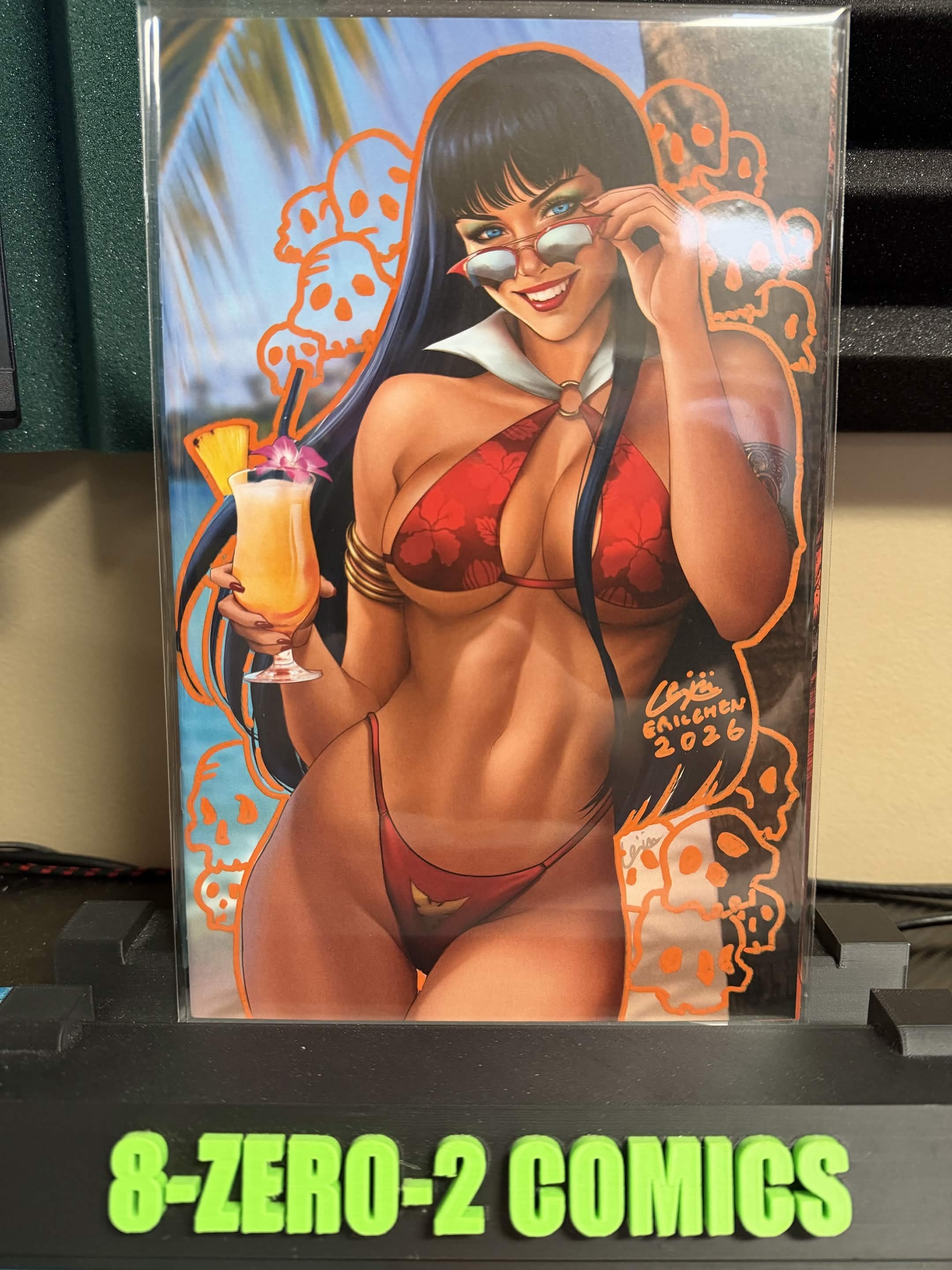 ✍️ Vampirella: Summer Special 2026 Virgin Variant by Eric "Weijic" Chen (Limited to 500) Signed & Remarked in Orange Ink