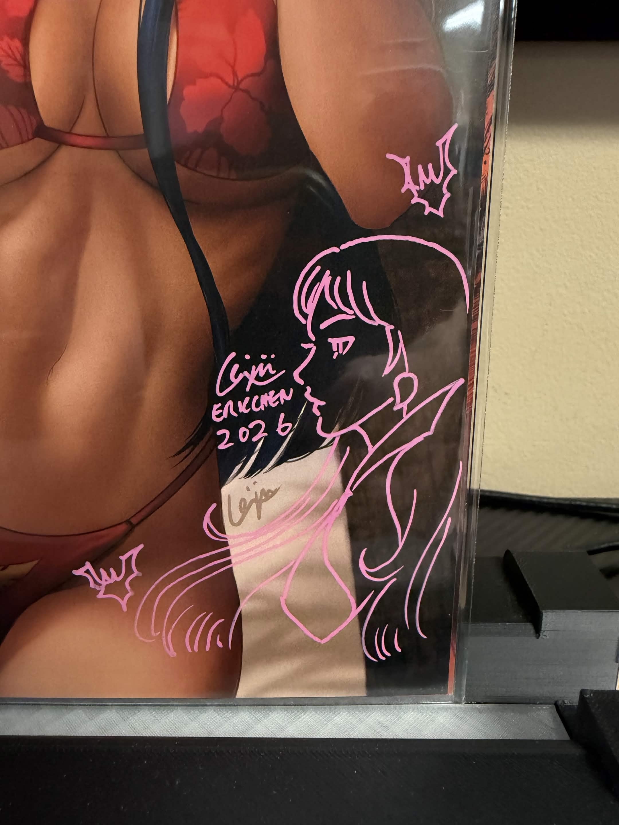 ✍️ Vampirella: Summer Special 2026 Virgin Variant by Eric "Weijic" Chen (Limited to 500) Signed & Remarked in Pink Ink