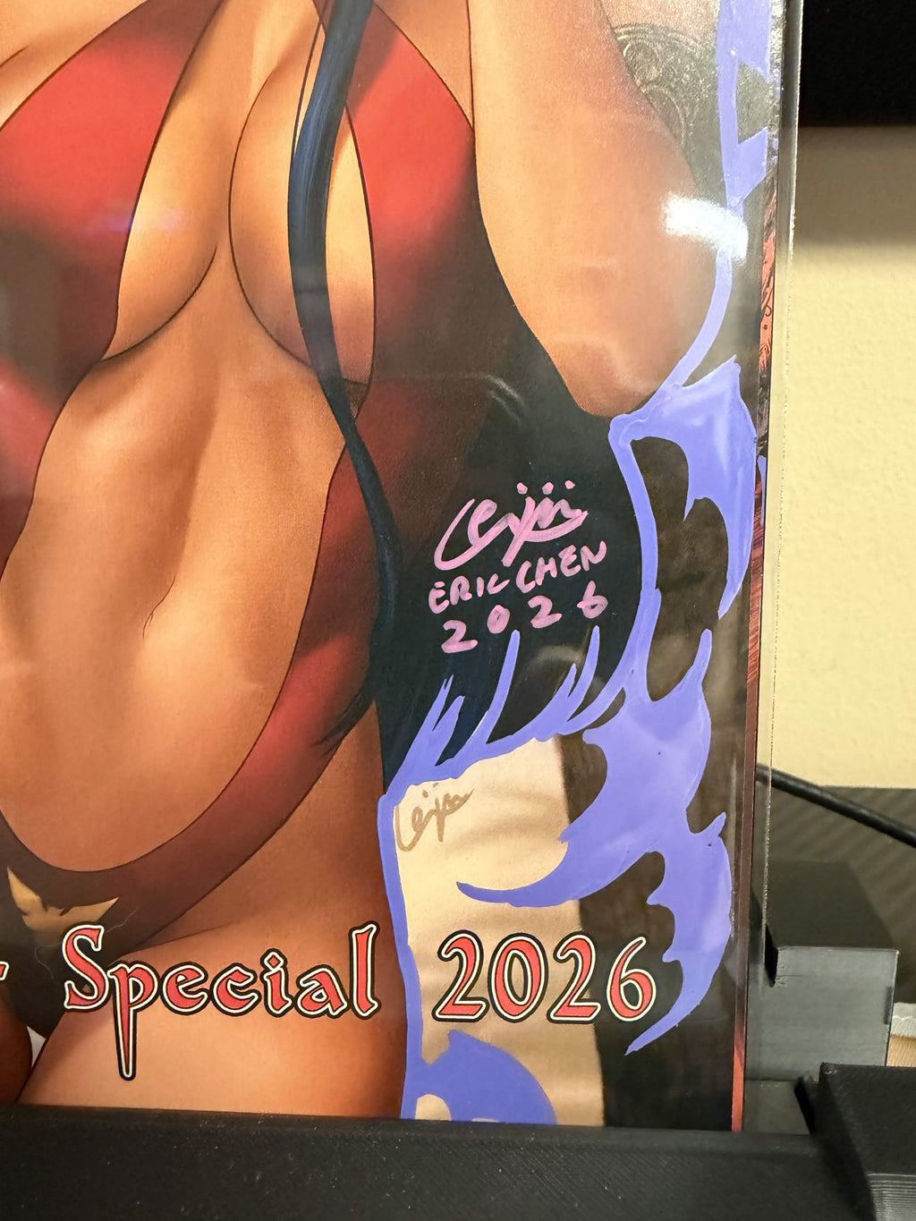✍️ Vampirella: Summer Special 2026 Trade Dress Variant by Eric "Weijic" Chen (Limited to 500) Signed & Remarked in Purple Ink