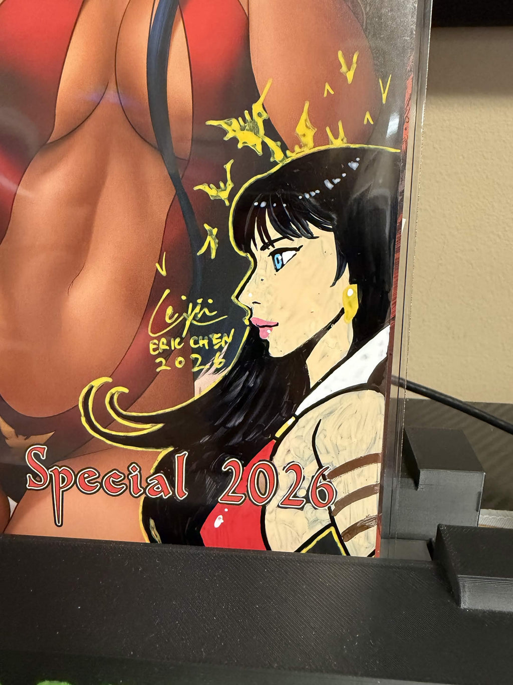 ✍️ Vampirella: Summer Special 2026 Trade Dress Variant by Eric "Weijic" Chen (Limited to 500) Signed in Yellow Ink with Full Color Character Remark