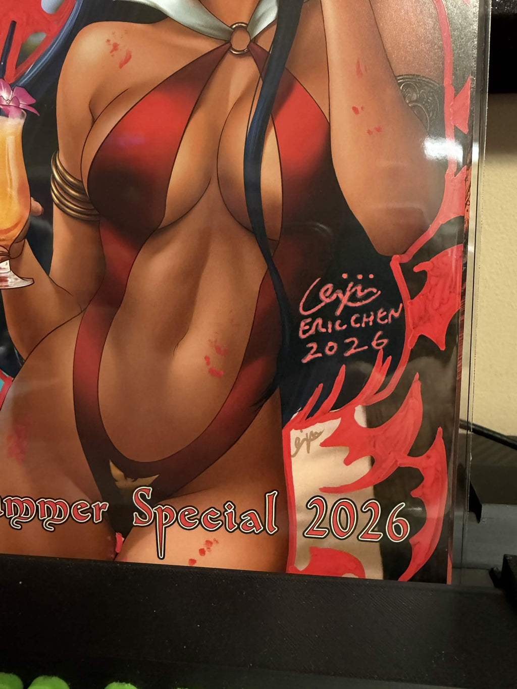 ✍️ Vampirella: Summer Special 2026 Trade Dress Variant by Eric "Weijic" Chen (Limited to 500) Signed & Remarked in Red Ink