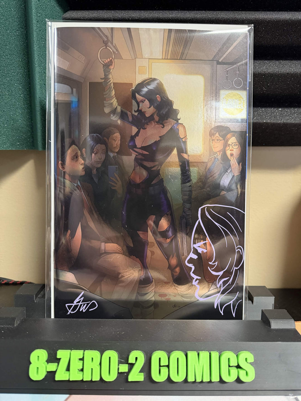 ✍️ Gehenna in Tokyo Foil Virgin Variant by Gus Mauk (Limited to 500) 6.10.26 Signed and Remarked in Pink Ink