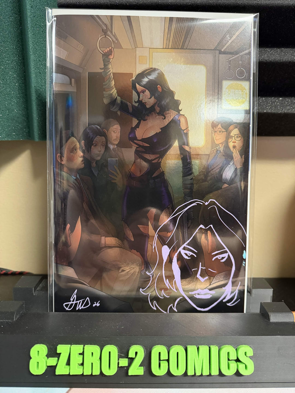 ✍️ Gehenna in Tokyo Foil Virgin Variant by Gus Mauk (Limited to 500) 6.10.26 Signed and Remarked in Pink Ink
