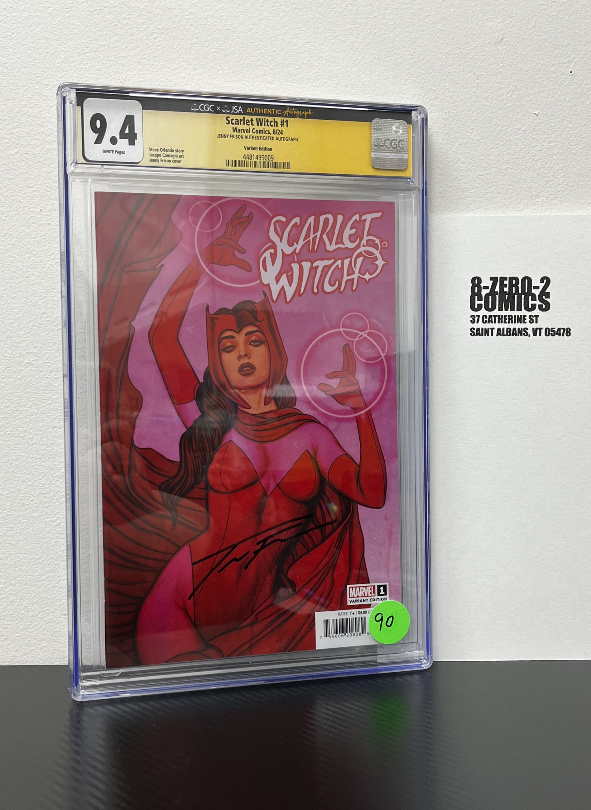 Scarlet Witch #1 - August, 2025 - Jenny Frison CGC x JSA 9.4 [Signed]