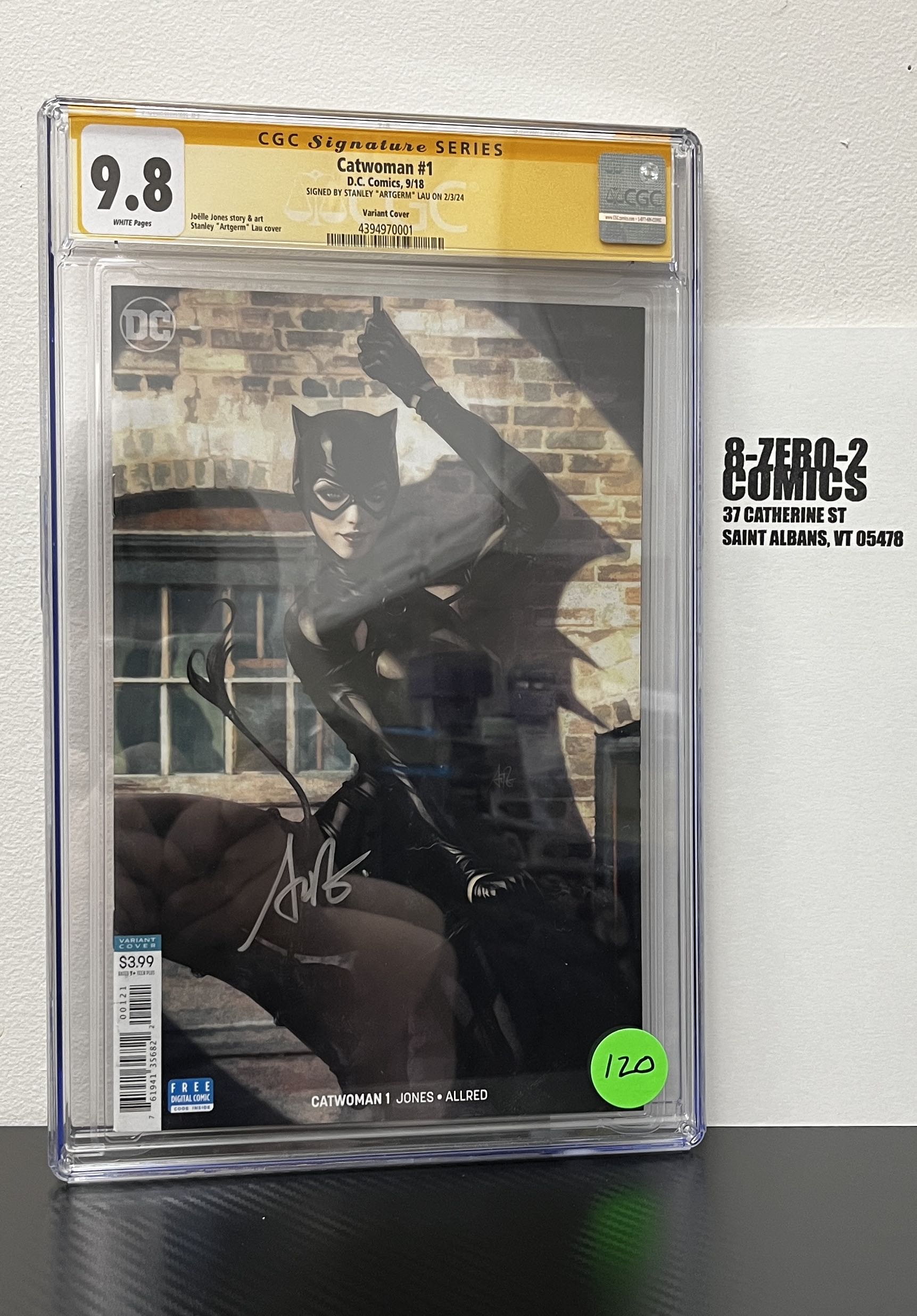 Catwoman #1 - September, 2018 - Stanley "Artgerm" Lau CGC SS 9.8 [Signed]