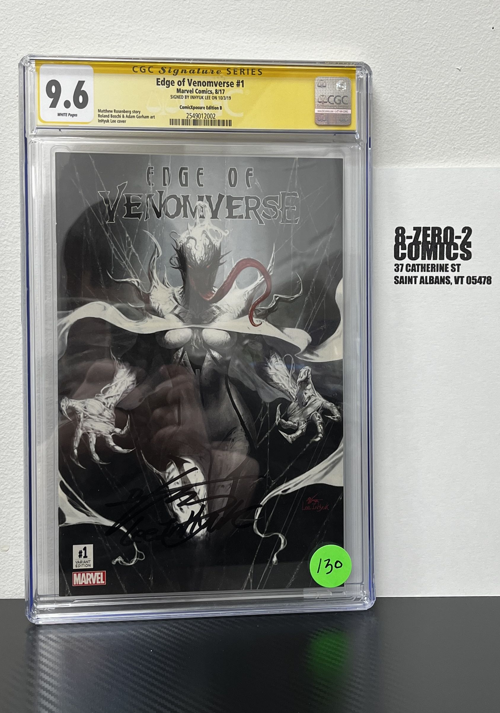 Edge of the Venomverse #1 - August, 2017 - Inhyuk Lee CGC SS 9.6 [Signed]