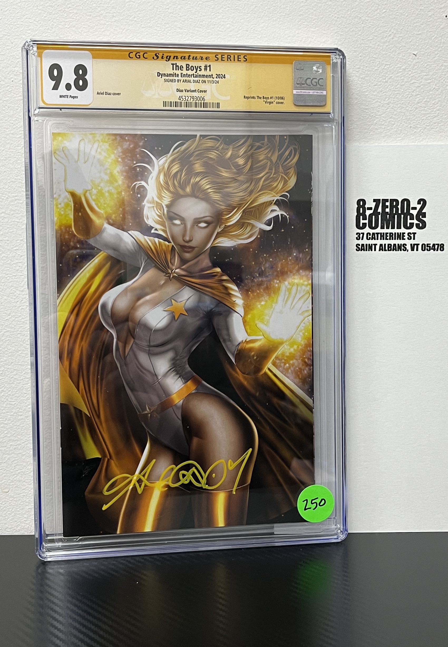 The Boys #1 - November, 2024 - Arial Diaz CGC SS 9.8 [Signed]