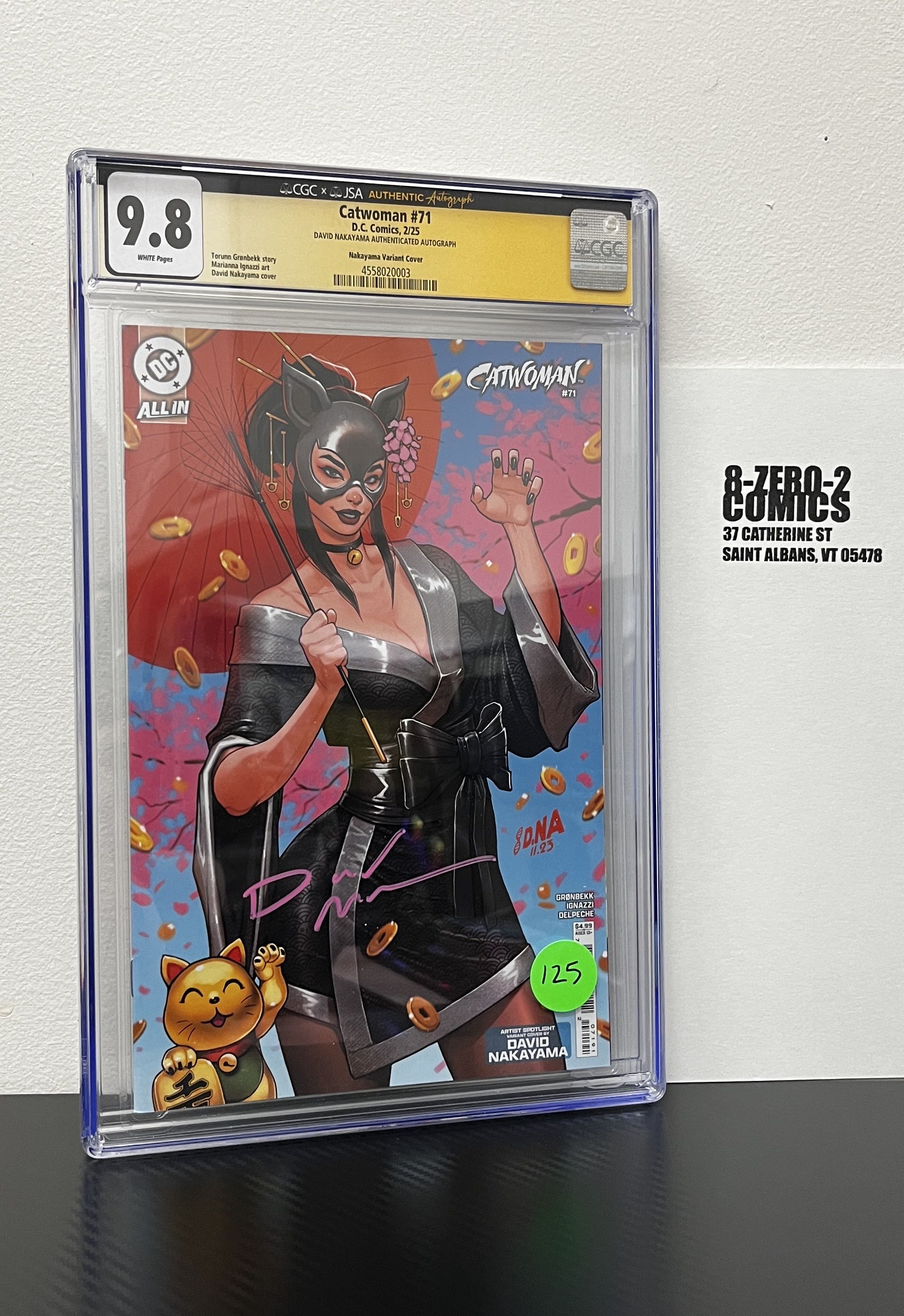 Catwoman #71 - February, 2025 - David Nakayama CGC x JSA 9.8 [Signed]