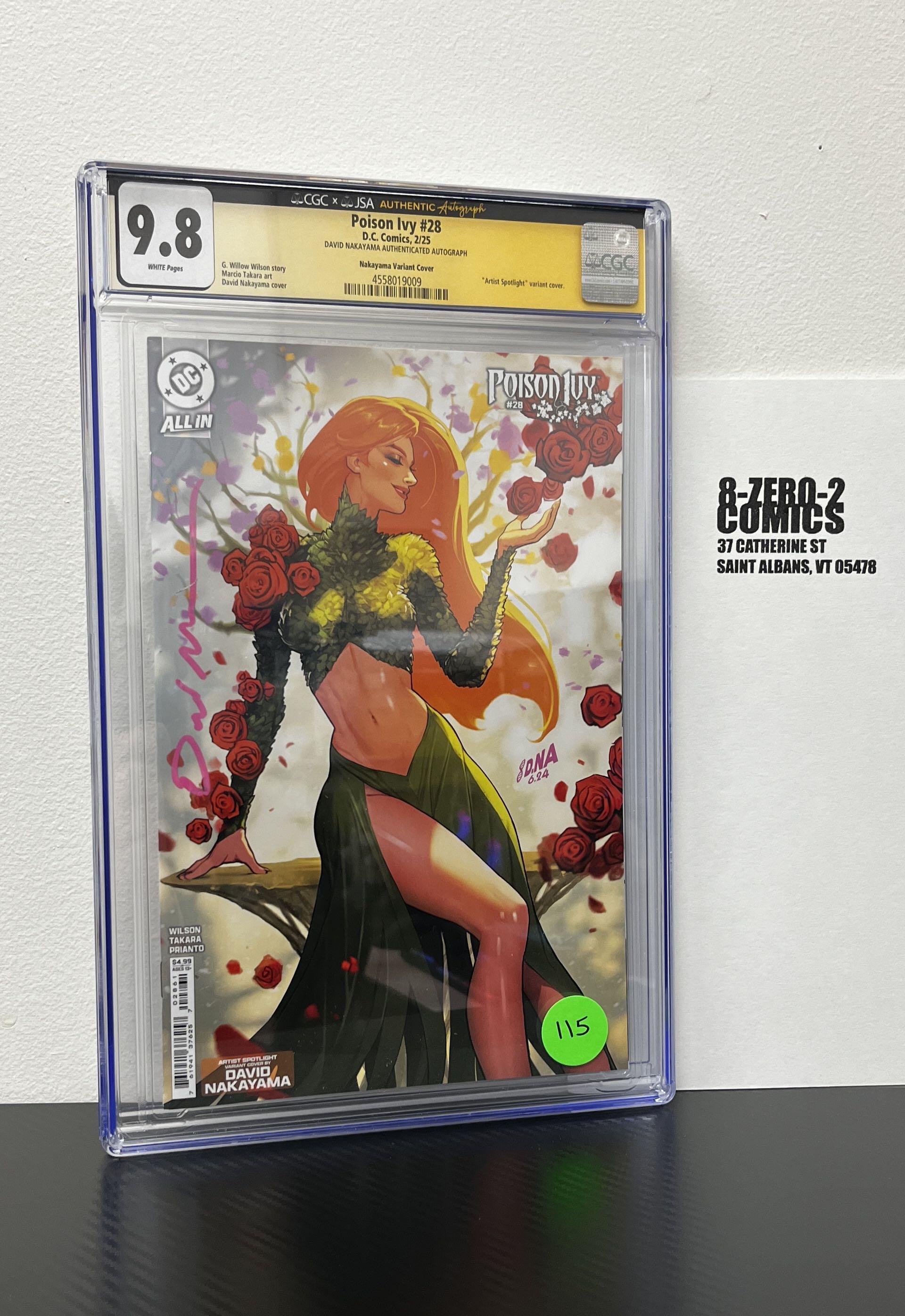 Poison Ivy #28 - February, 2025 - David Nakayama CGC x JSA 9.8 [Signed]