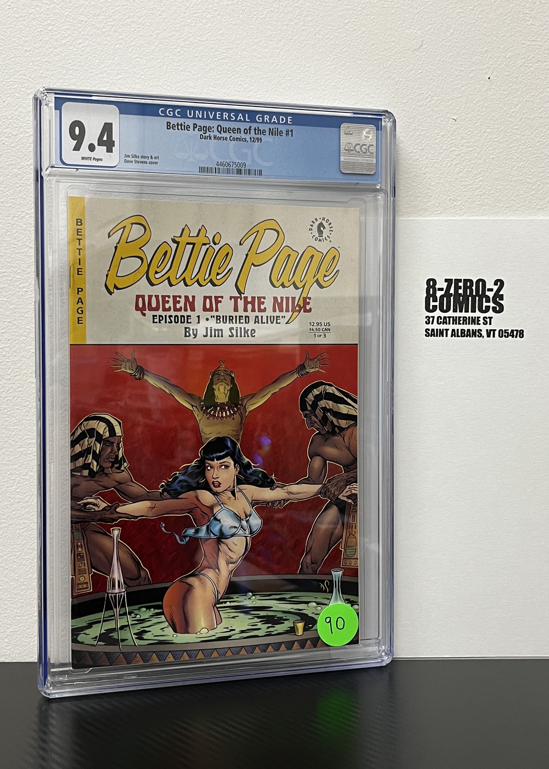 Bettie Page: Queen of the Nile #1 - December, 1999 - Dave Stevens CGC 9.4