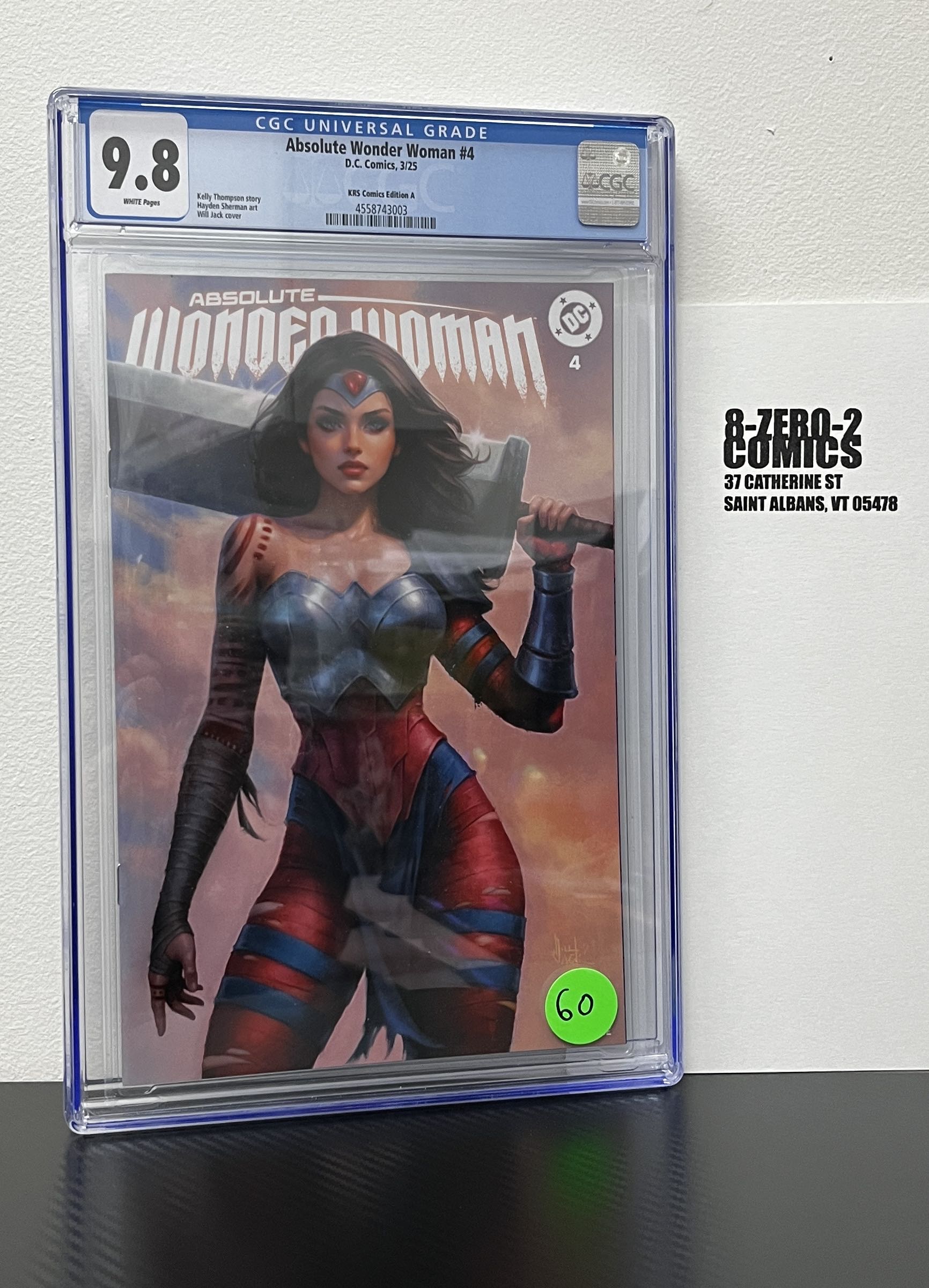 Absolute Wonder Woman #4 - March, 2025 - Will Jack Cover A CGC 9.8