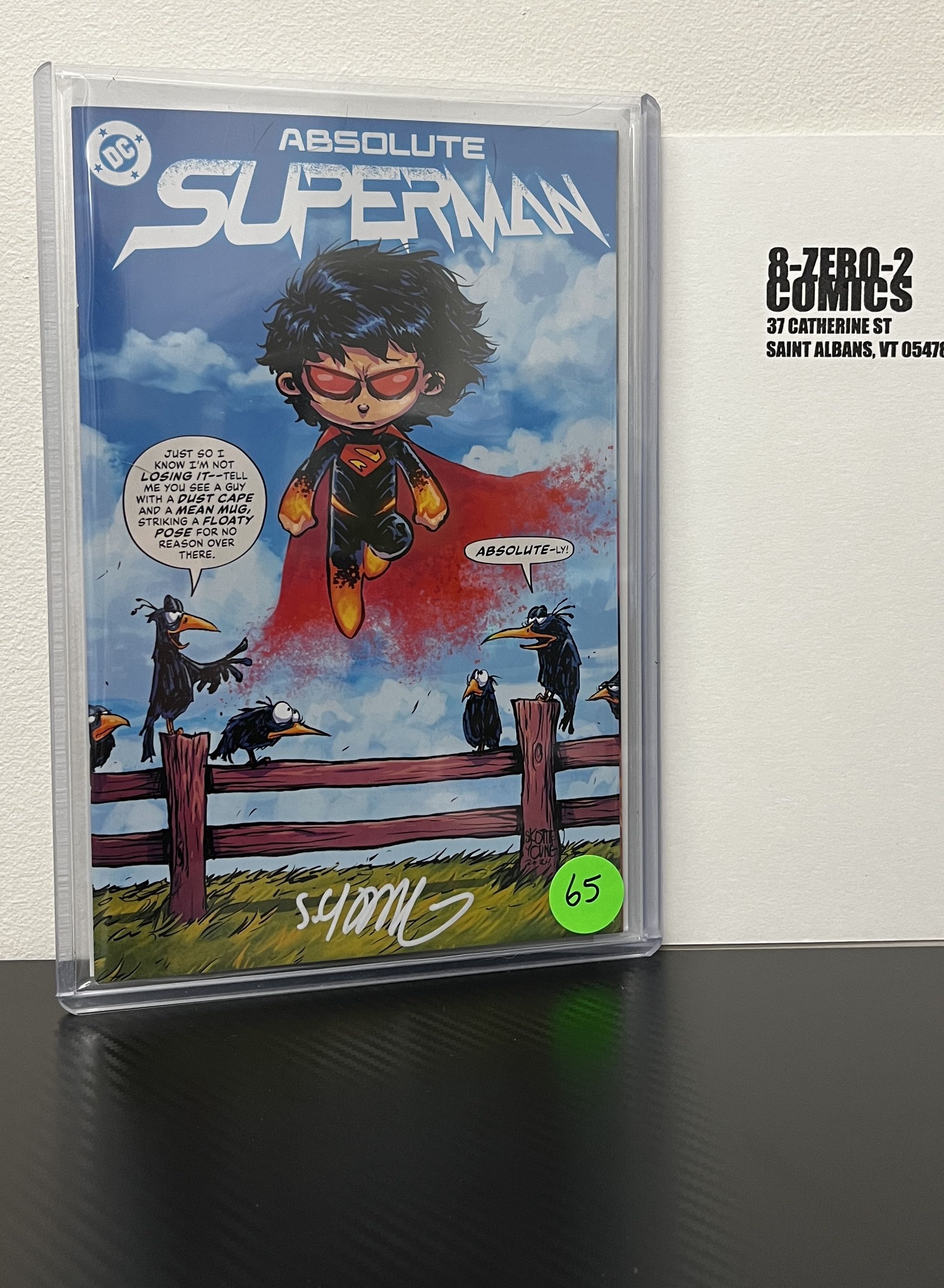 Absolute Superman #1 - Skottie Young [Signed in White Ink]
