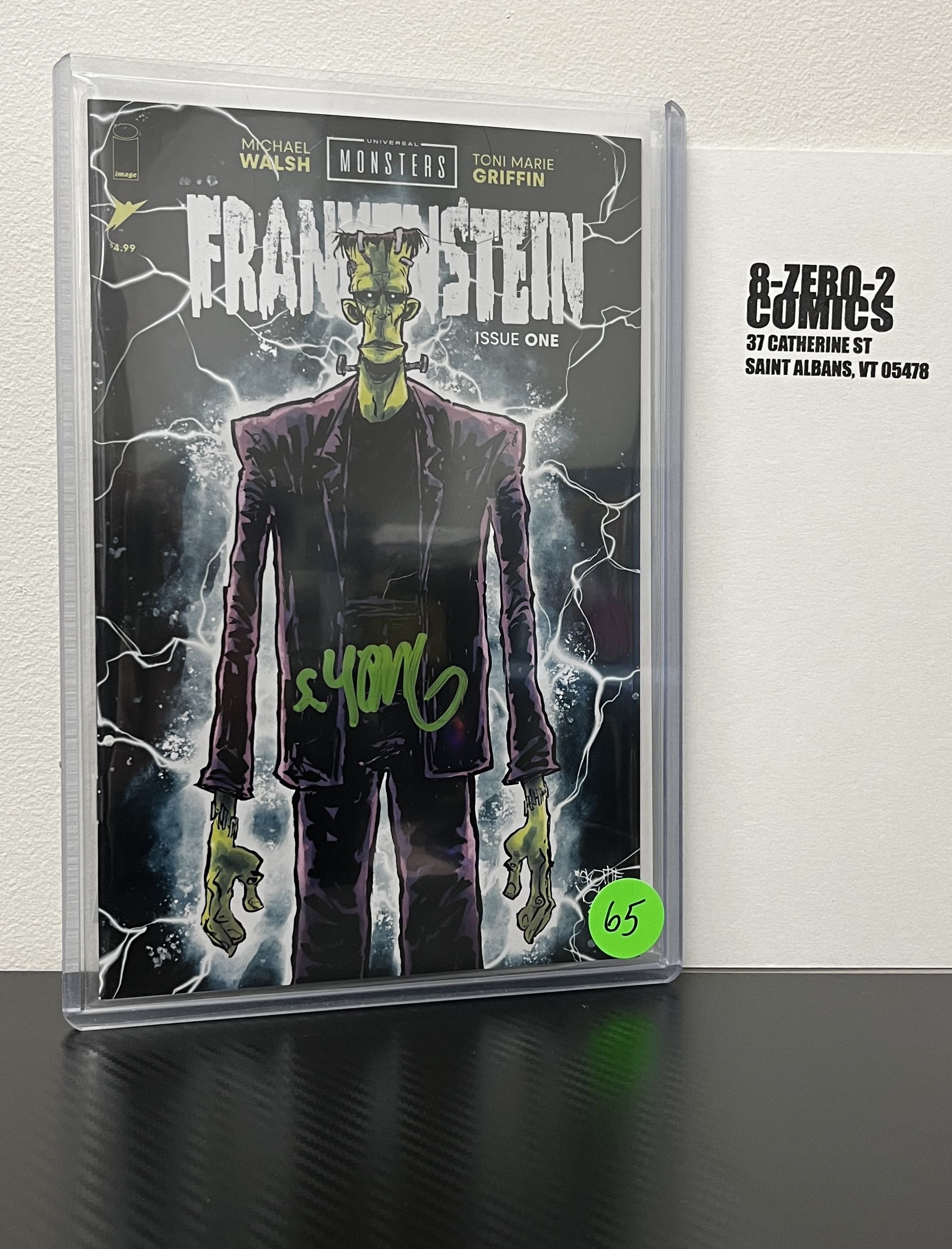 Frankenstein #1 - Skottie Young [Signed in Green Ink]