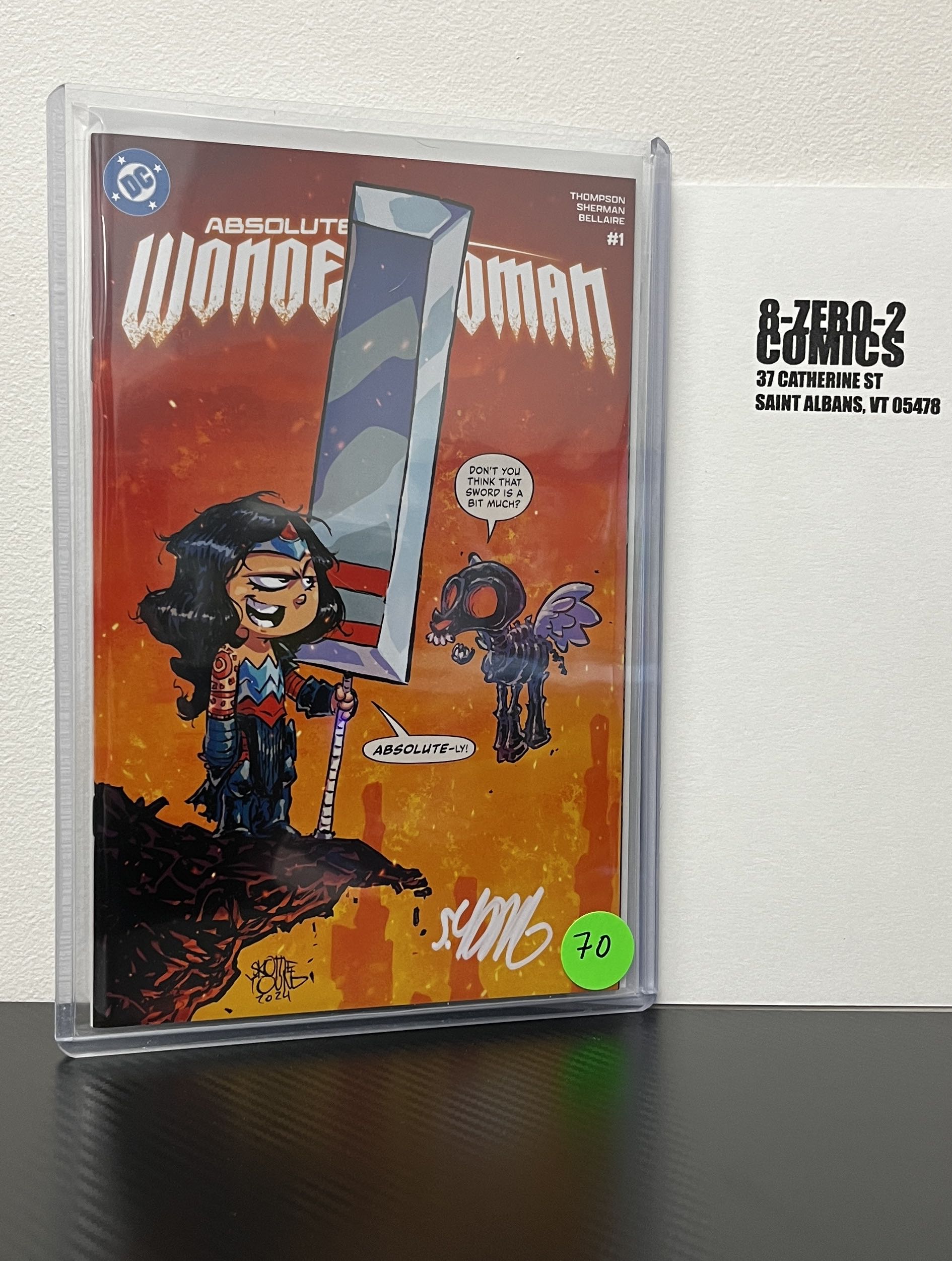 Absolute Wonder Woman #1 - Skottie Young [Signed in White Ink]