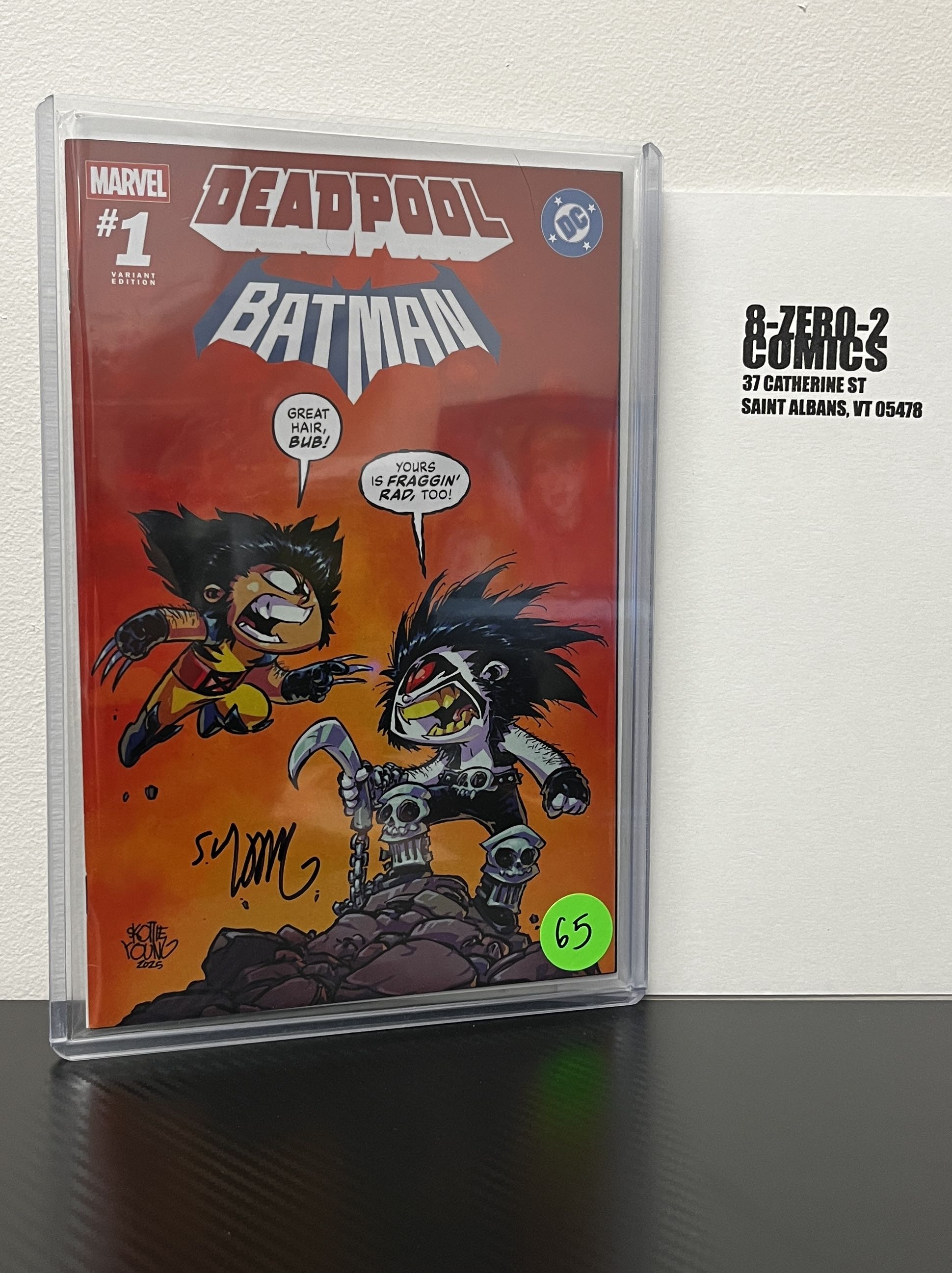 Deadpool Batman #1 - Skottie Young [Signed in Black Ink]