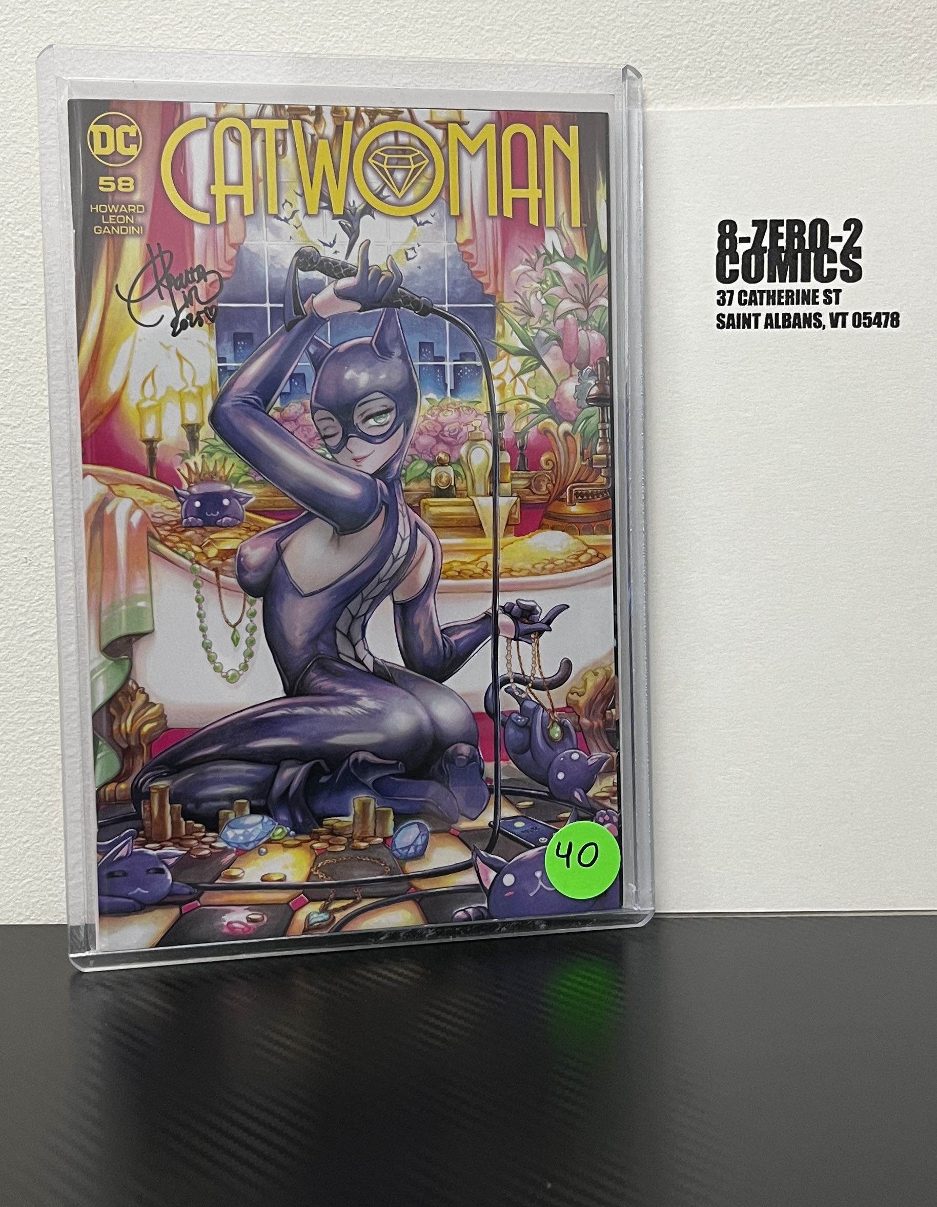 Catwoman #58 - Rachta Lin [Signed in Black Ink]