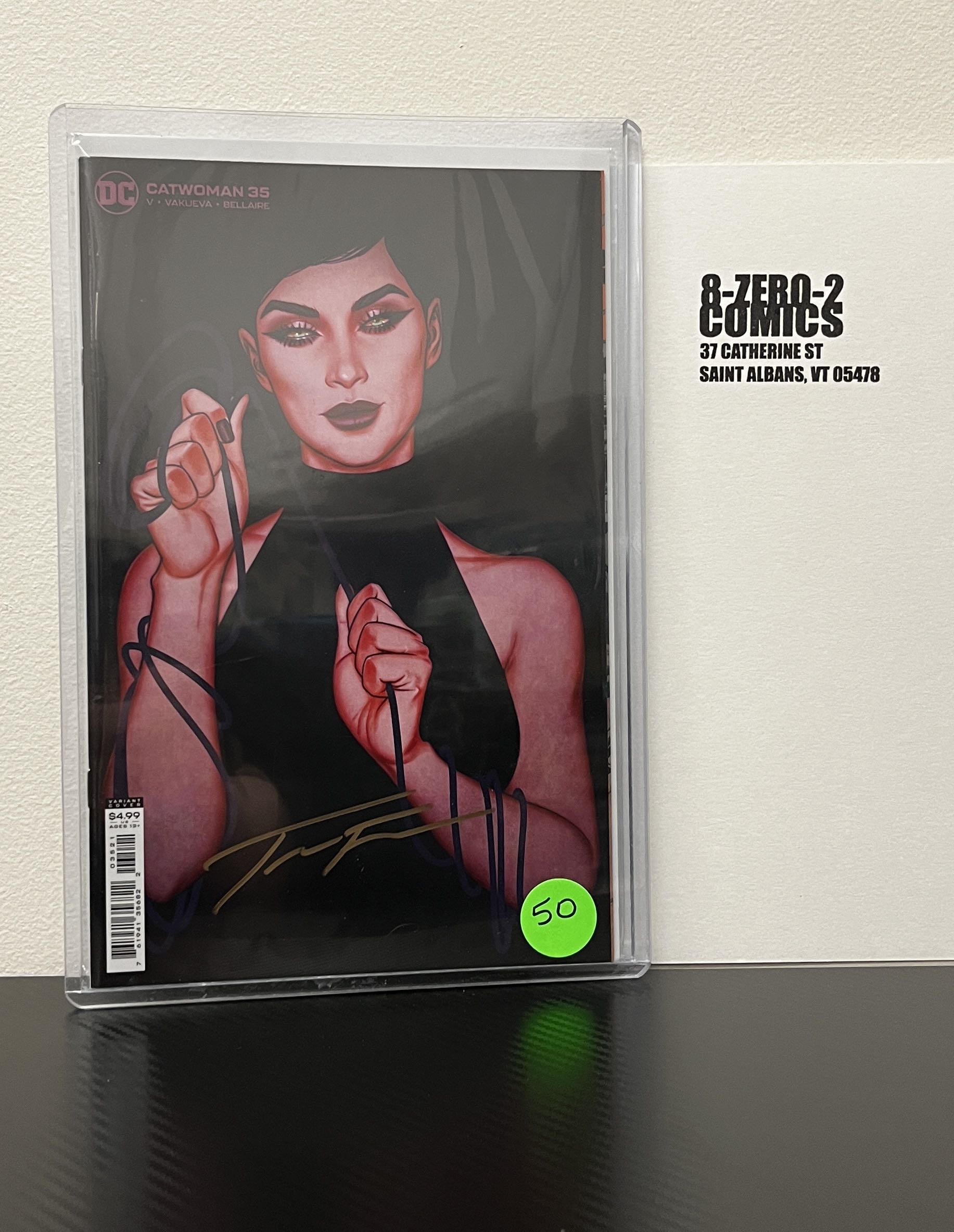 Catwoman #35 - Jenny Frison [Signed in Gold Ink]