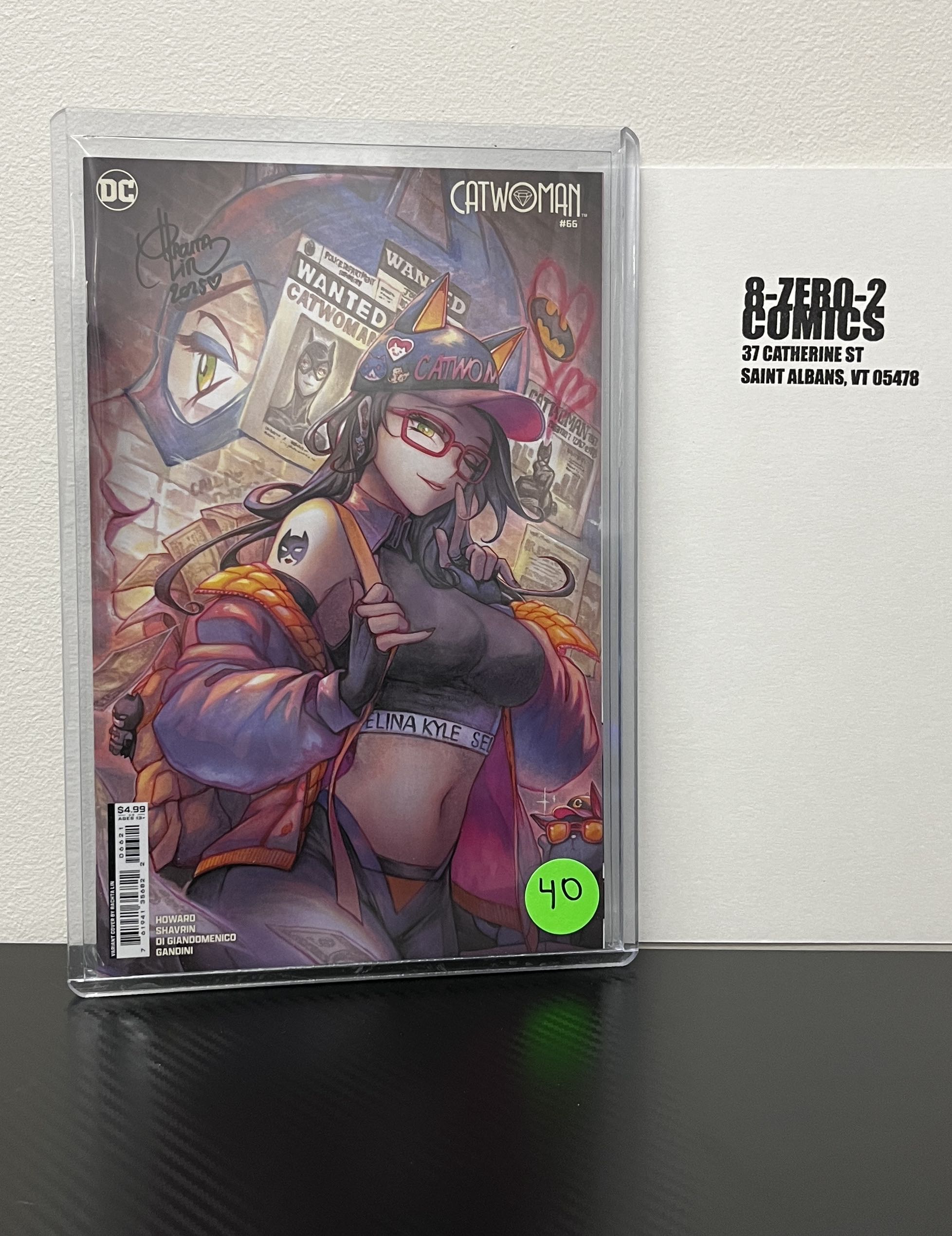 Catwoman #66 - Rachta Lin [Signed in Black Ink]