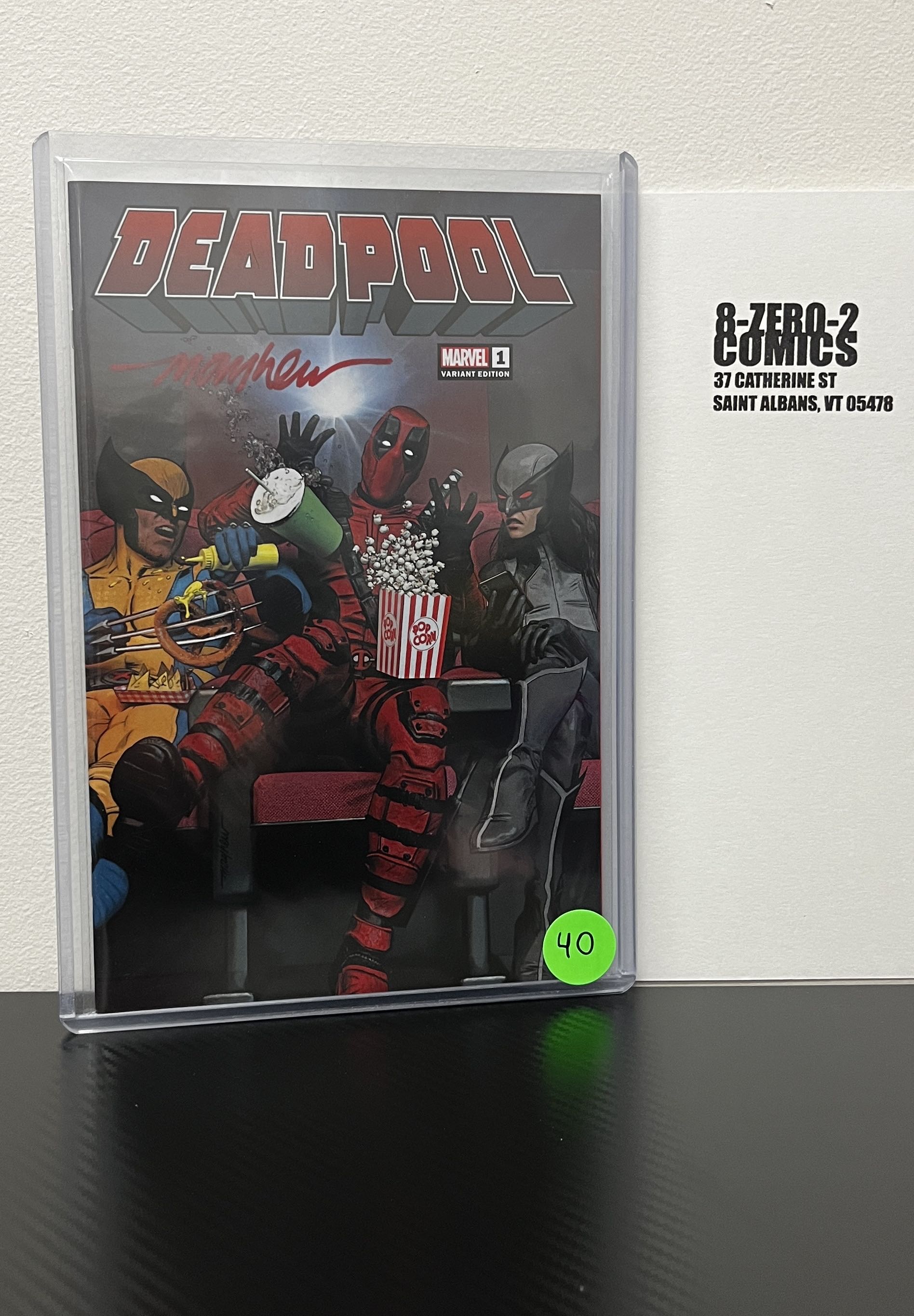 Deadpool #1 - Mike Mayhew [Signed in Red Ink]
