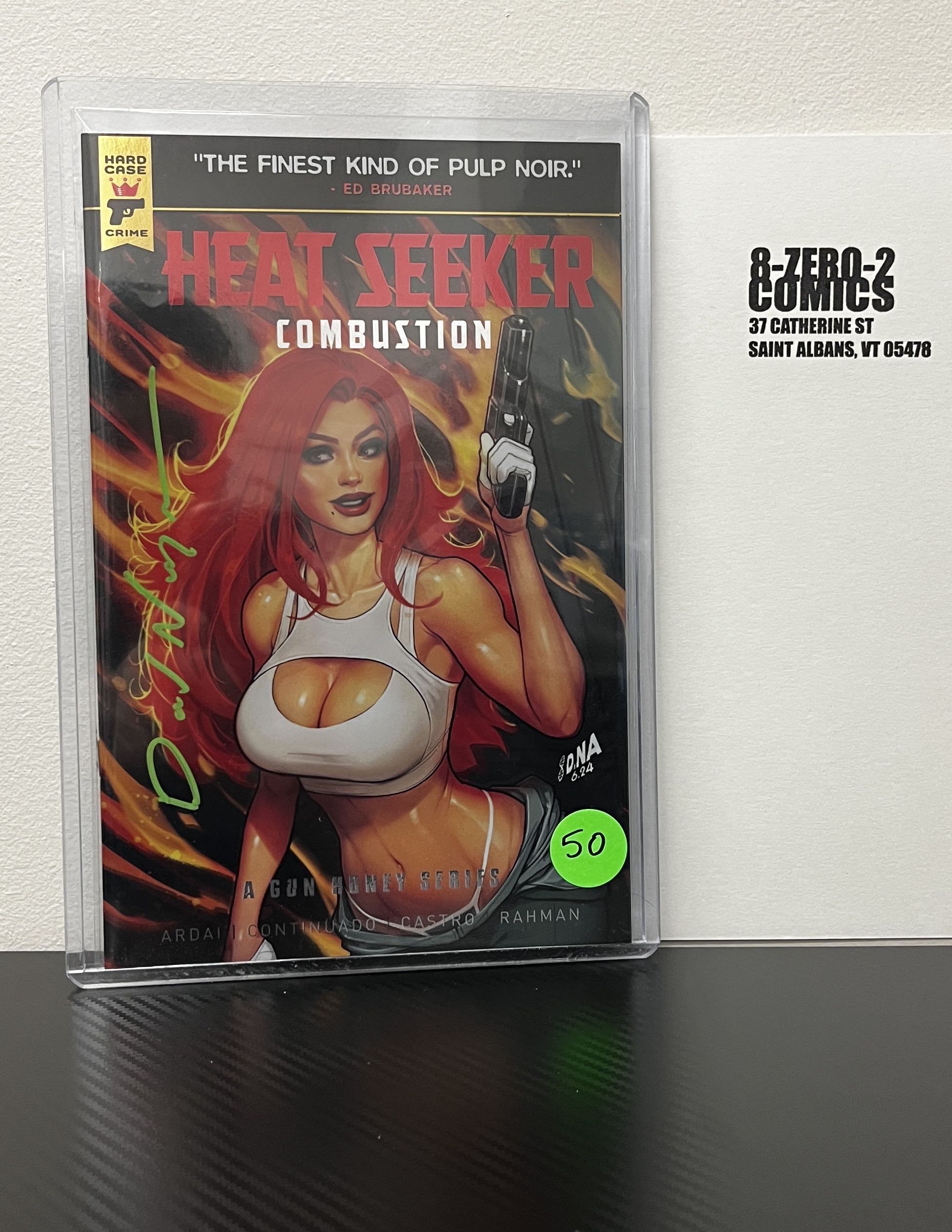 Heat Seeker Combustion #1 - David Nakayama Foil [Signed in Green Ink]