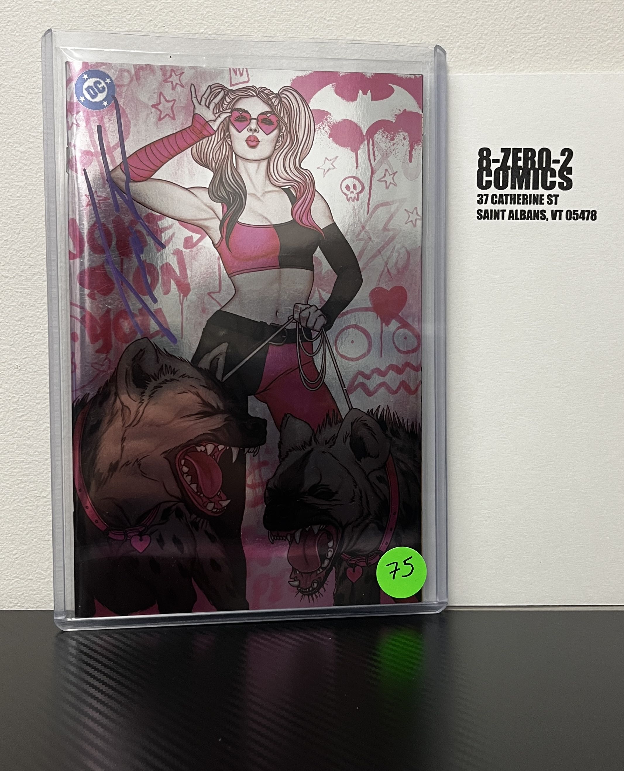 Harley Quinn #51 - Jenny Frison Foil [Signed in Purple Ink]