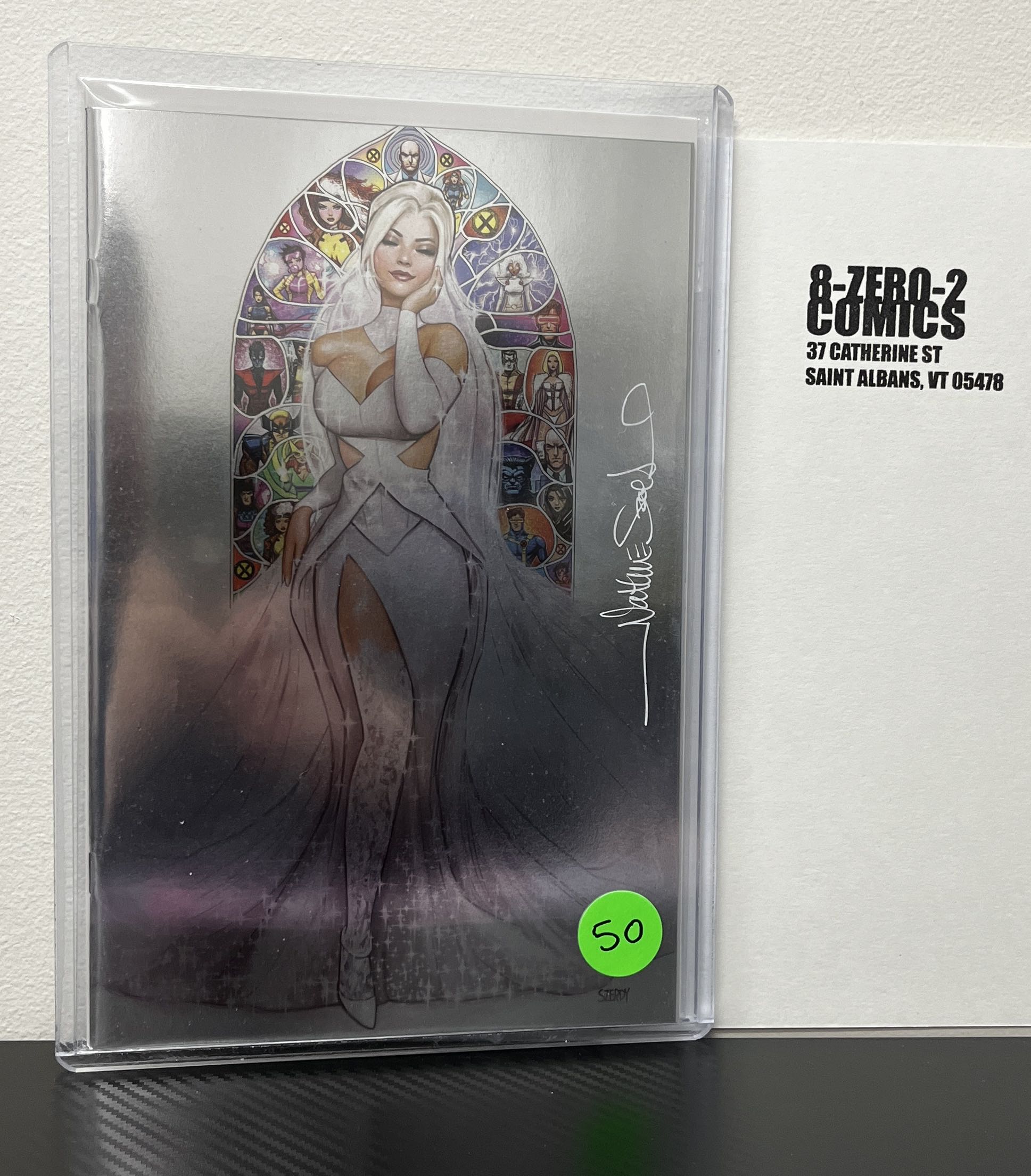 Invincible Iron Man #10 - Nathan Szerdy Foil [Signed in White Ink]