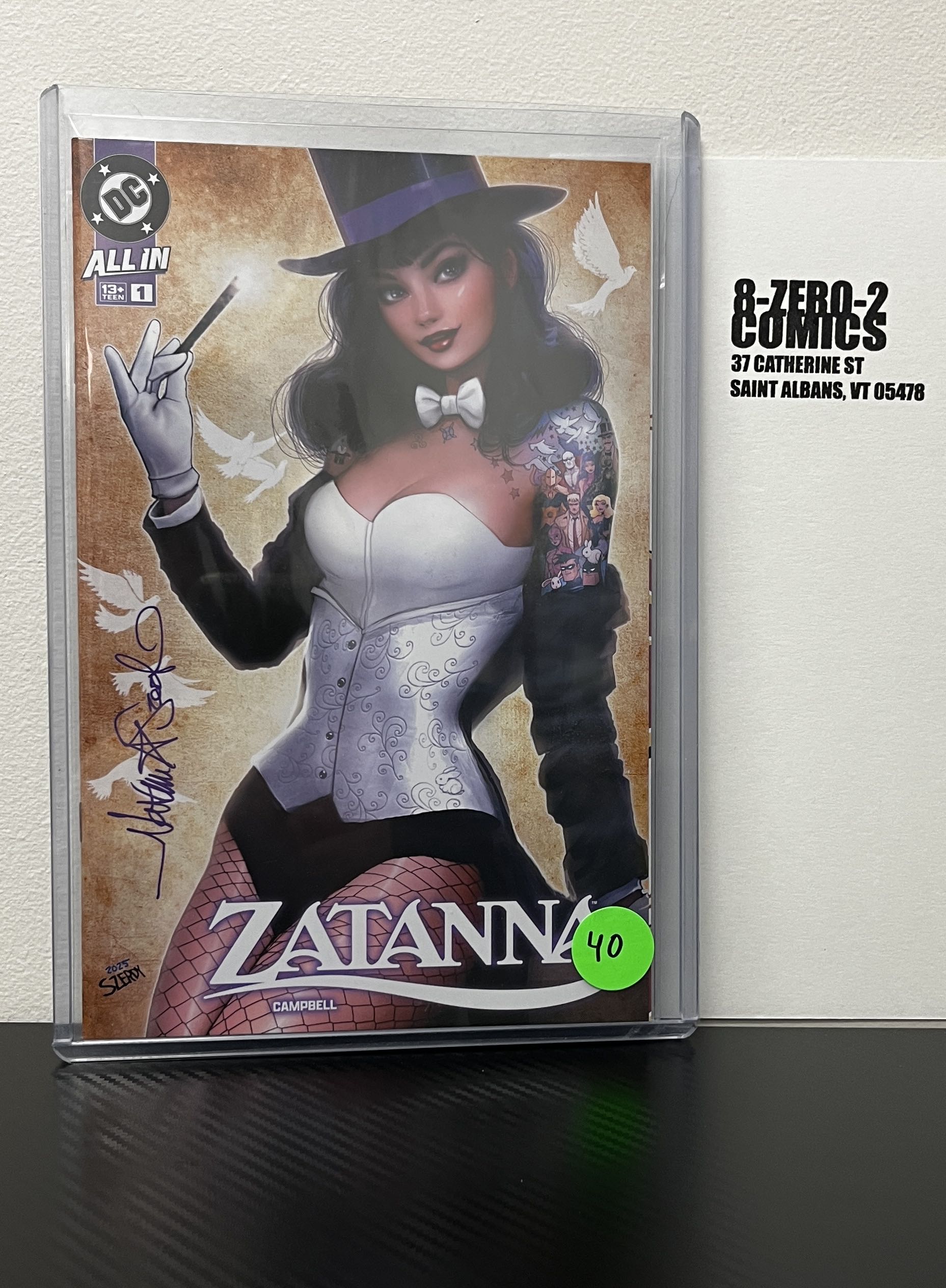 Zatanna #1 - Nathan Szerdy [Signed in Purple Ink]
