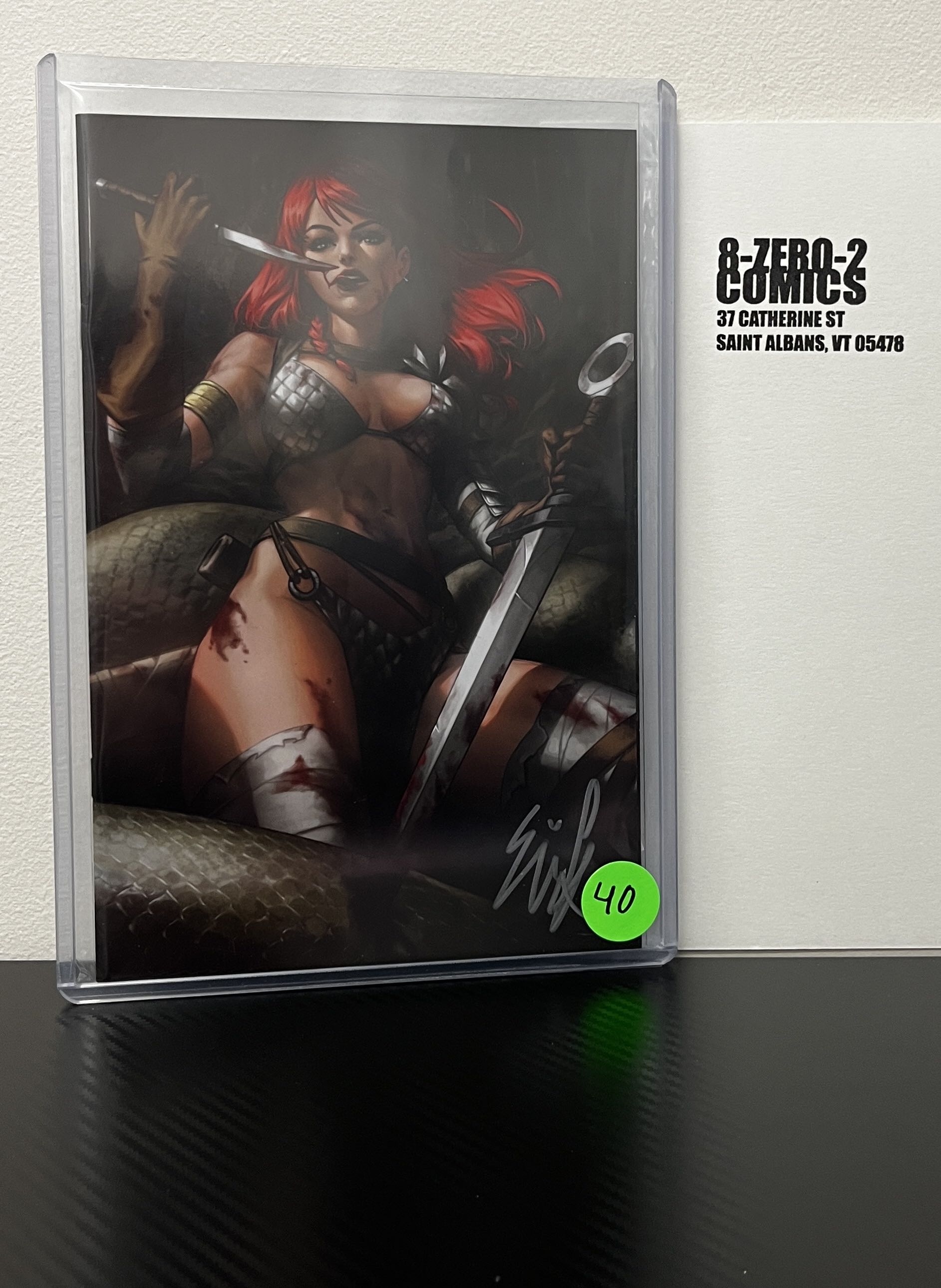 Savage Red Sonja #1 - Wee "Ejikure" Kiat [Signed in Silver Ink]
