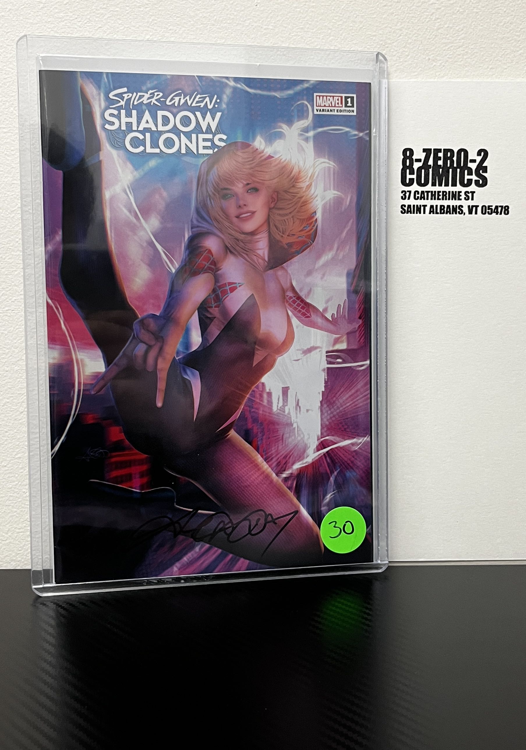 Spider-Gwen: Shadow Clones #1 - Arial Diaz [Signed in Black Ink]