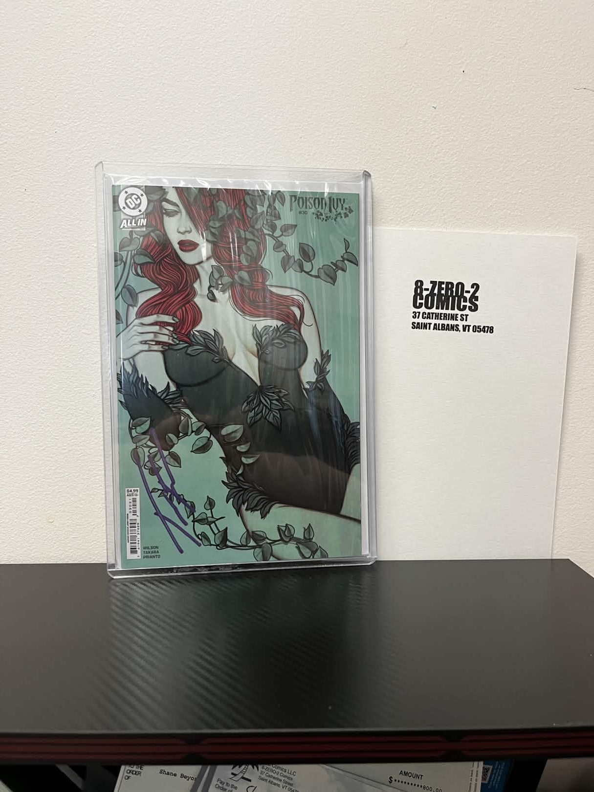 Poison Ivy #30 - Signed by Jenny Frison in Purple Ink