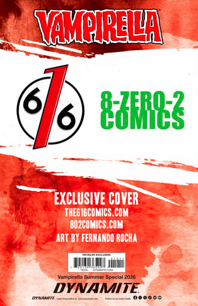 Vampirella: Summer Special 2026 Virgin Variant by Fernando Rocha (Limited to 500) 7.1.26