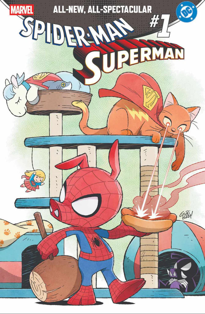 DC / Marvel: Superman / Spider-Man #1 Trade Dress Variant by Gurihiru (Limited to 3000) 3.25.26