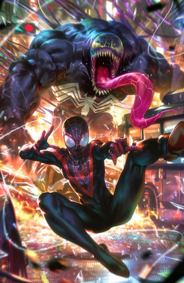 Spider-Man: Miles Morales #3 Virgin Variant by Derrick Chew 2.1.23