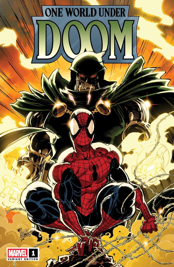 One World Under Doom #1 Trade Dress Variant by Kaare Andrews (Limited to 3000) 2.12.25