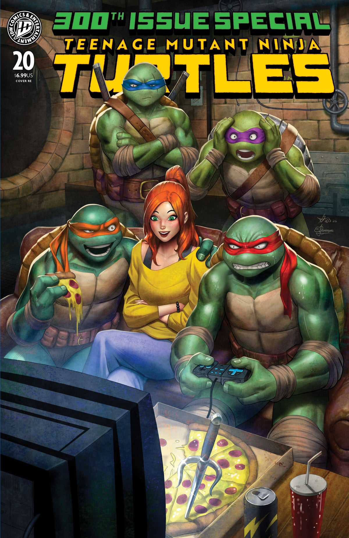 Teenage Mutant Ninja Turtles #300 (Vol. 2, #20) Trade Dress Variant by Gus Mauk (Limited to 700) 7.22.26